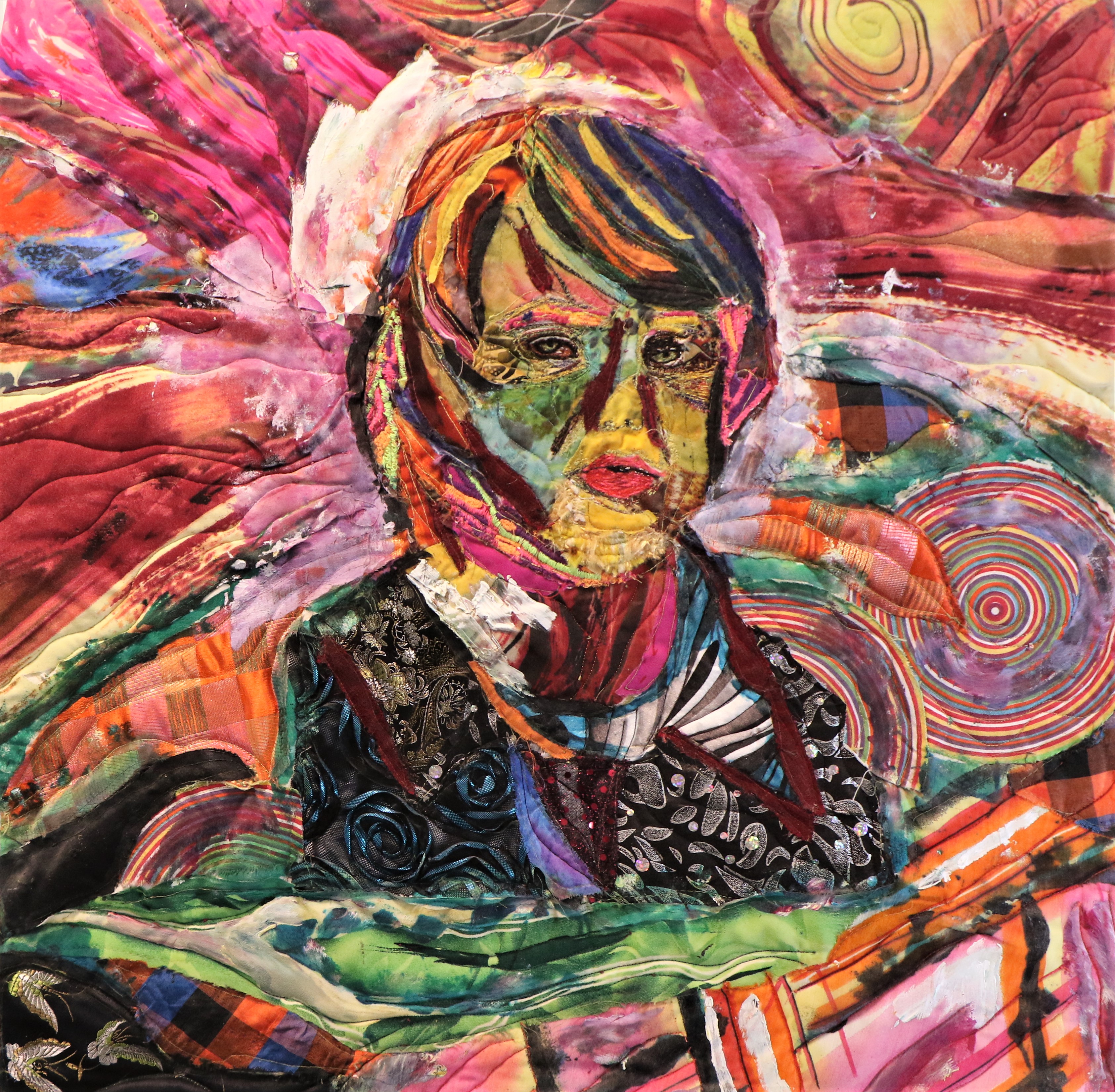 Young Boy's Dream — art quilt by Enid Viljoen, fibre artist